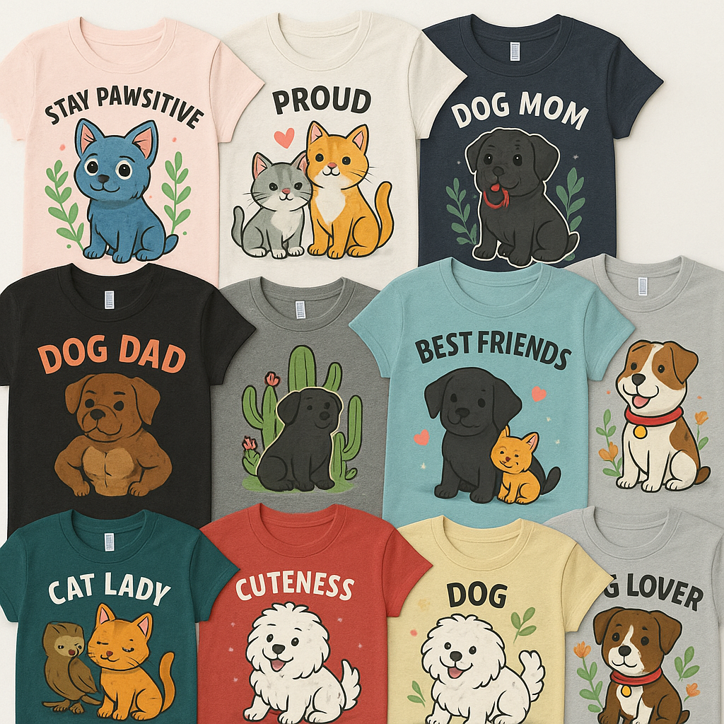 Pet & Animal Themed Apparel Designs