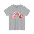 Feeling Lucky Dice T-Shirt  Cute Valentine’s Day Graphic Tee