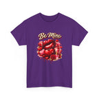 Be Mine Valentine T‑Shirt — Romantic Heart & Rose Graphic Tee