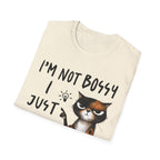 Cat T‑Shirt "I’m Not Bossy I Just Have Better Ideas" Funny Graphic Tee