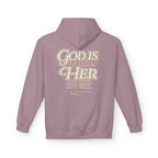 God Is Within Her Hoodie  Inspirational Psalm 46:5 Women's Faith Pullover