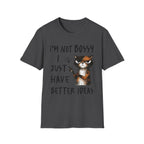 Cat T‑Shirt "I’m Not Bossy I Just Have Better Ideas" Funny Graphic Tee