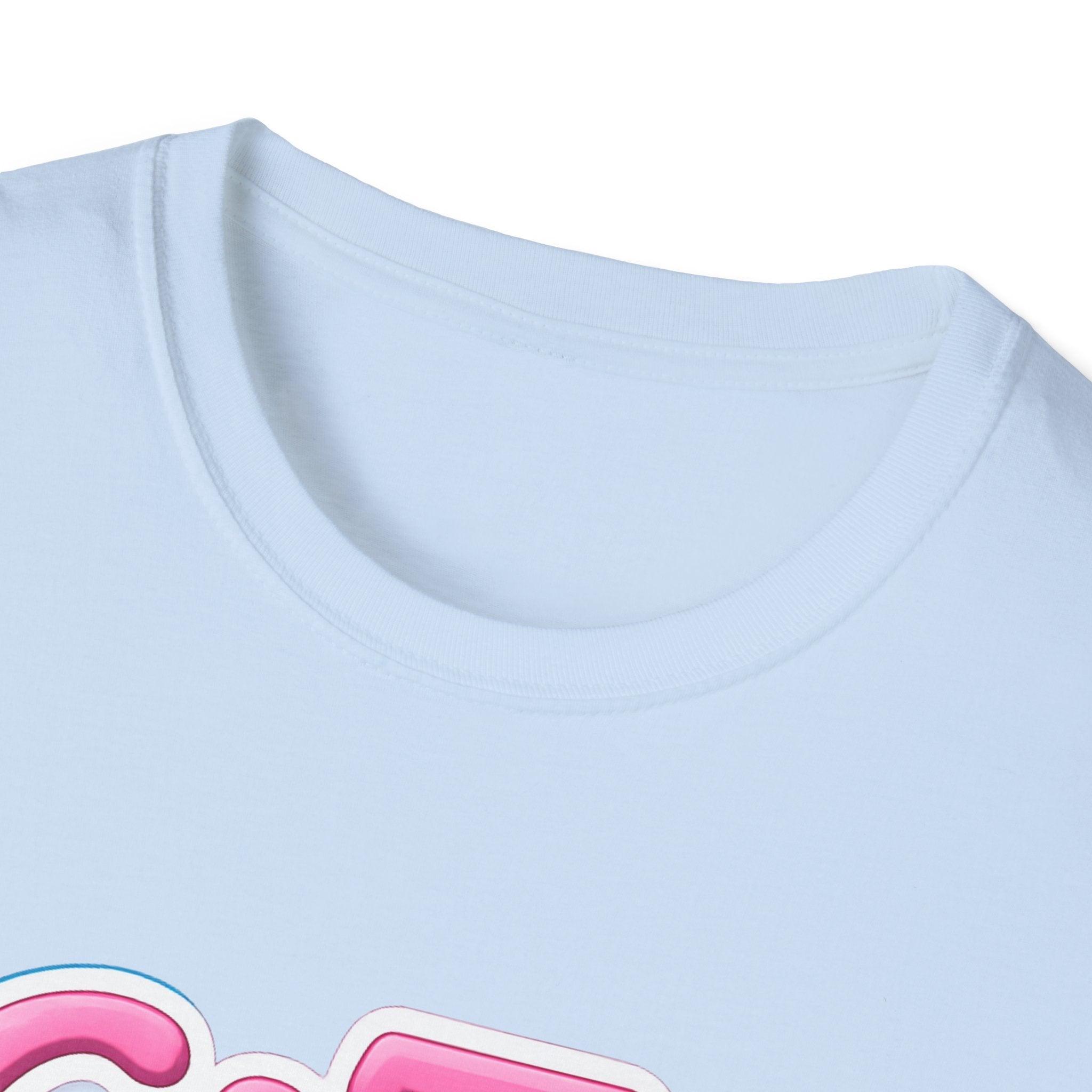 Cat Mama T-Shirt — Cute Pink & Blue Cat Mom Tee with Paw Flower