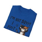 Cat T‑Shirt "I’m Not Bossy I Just Have Better Ideas" Funny Graphic Tee
