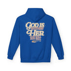 God Is Within Her Hoodie  Inspirational Psalm 46:5 Women's Faith Pullover