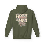 God Is Within Her Hoodie  Inspirational Psalm 46:5 Women's Faith Pullover