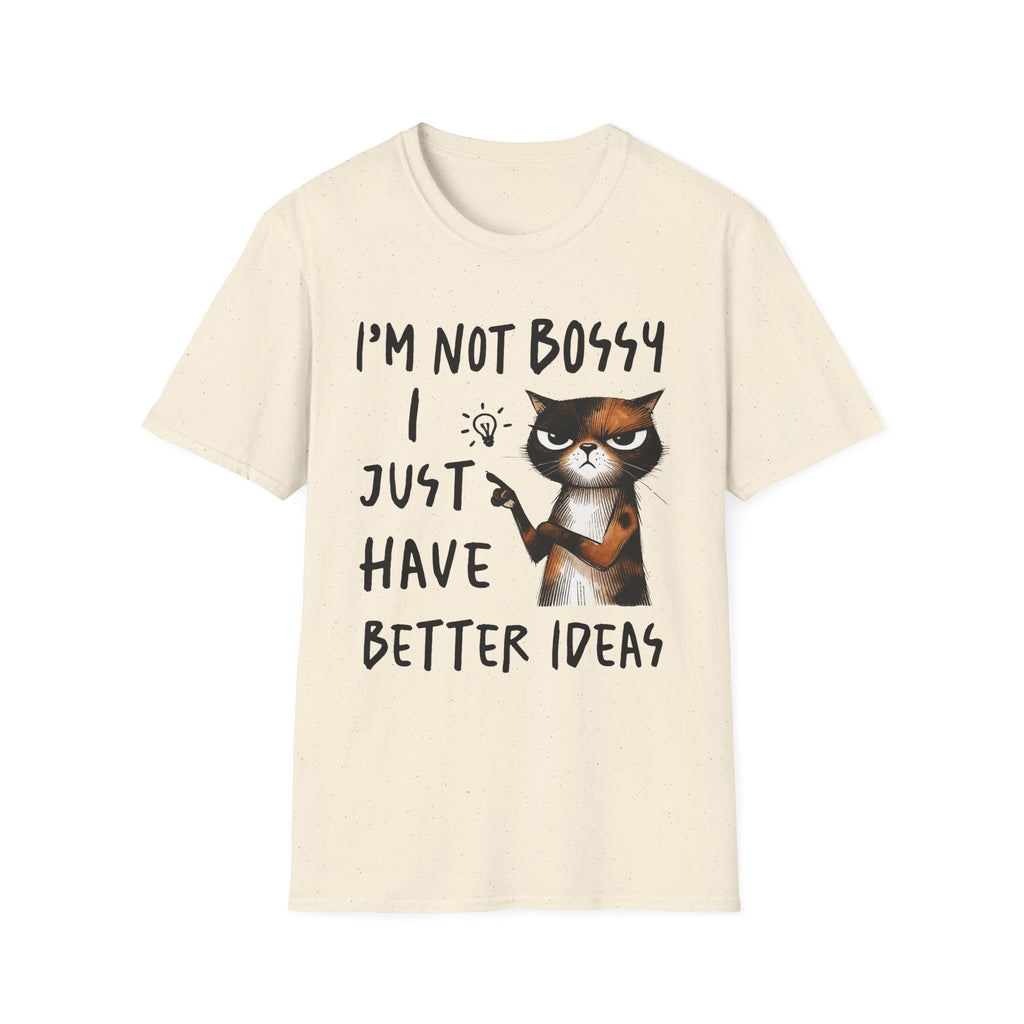 Cat T‑Shirt "I’m Not Bossy I Just Have Better Ideas" Funny Graphic Tee