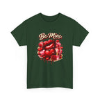 Be Mine Valentine T‑Shirt — Romantic Heart & Rose Graphic Tee