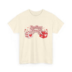 Feeling Lucky Dice T-Shirt  Cute Valentine’s Day Graphic Tee