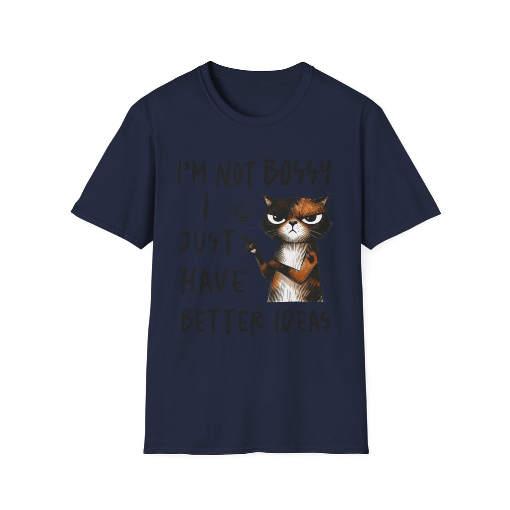 Cat T‑Shirt "I’m Not Bossy I Just Have Better Ideas" Funny Graphic Tee