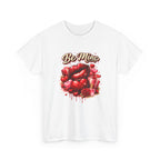 Be Mine Valentine T‑Shirt — Romantic Heart & Rose Graphic Tee
