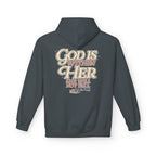 God Is Within Her Hoodie  Inspirational Psalm 46:5 Women's Faith Pullover