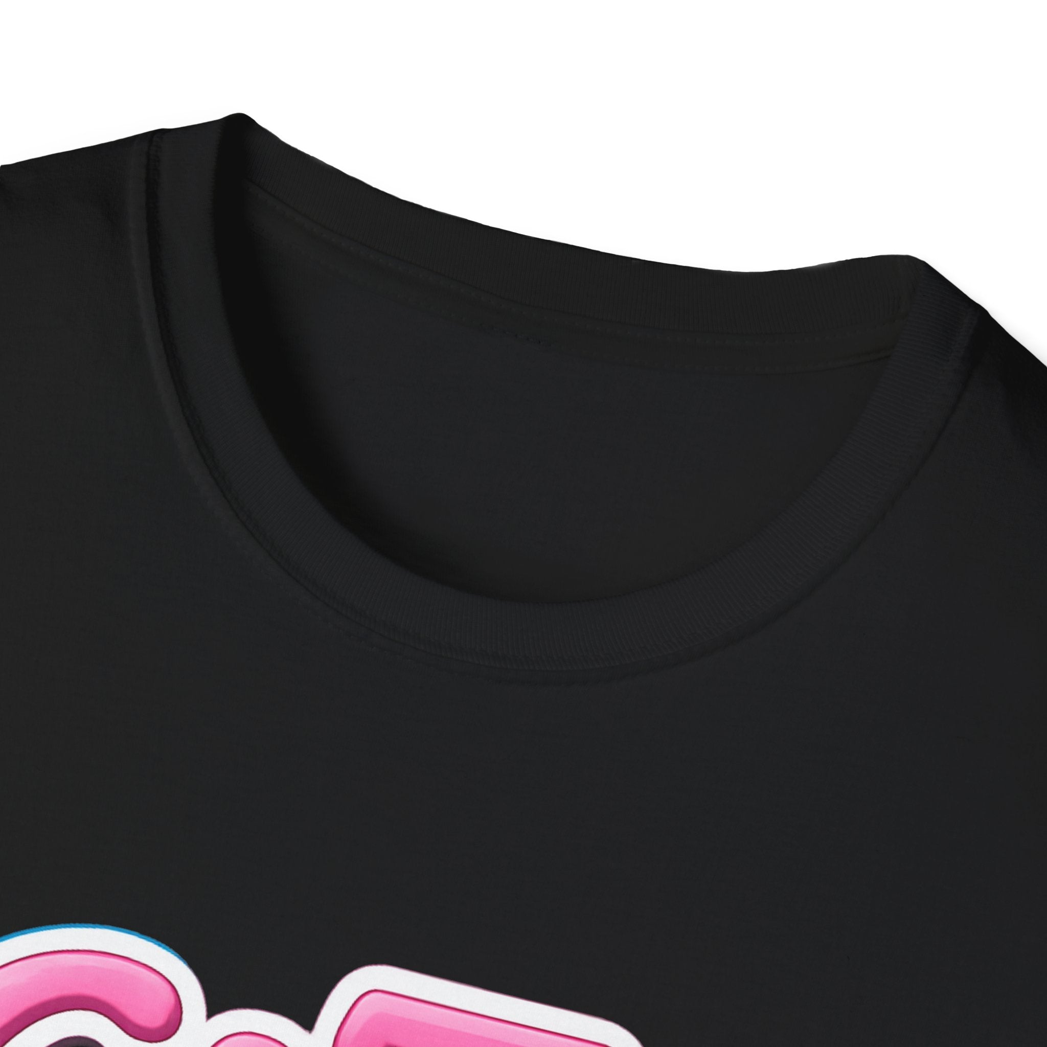 Cat Mama T-Shirt — Cute Pink & Blue Cat Mom Tee with Paw Flower